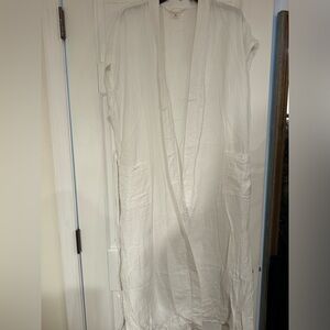 Soma White Cotton Robe / Dress – Lightweight & Effortless